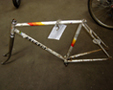 The Peugeot bike frame in its original state