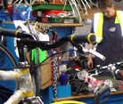 Colin goes over the bike with a fine toothcomb