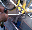 Tightening the bolts  - click to enlarge