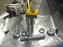 Arrange the parts of the bottom bracket in the order that they were in the bicycle. - click to enlarge