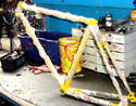 Wrap and protect the frame to avoid damage - click to enlarge